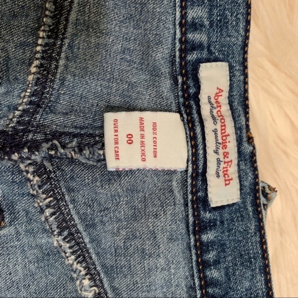 🎃 Abercrombie and Fitch mini Jean skirt frayed - Picture 6 of 8